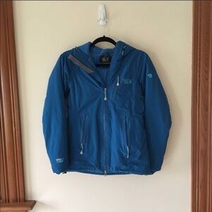 Mountain Hardwear Blue Winter Jacket Extra Small